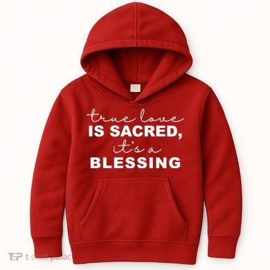 True Love Is Sacred It's A Blessing Kids Hoodie