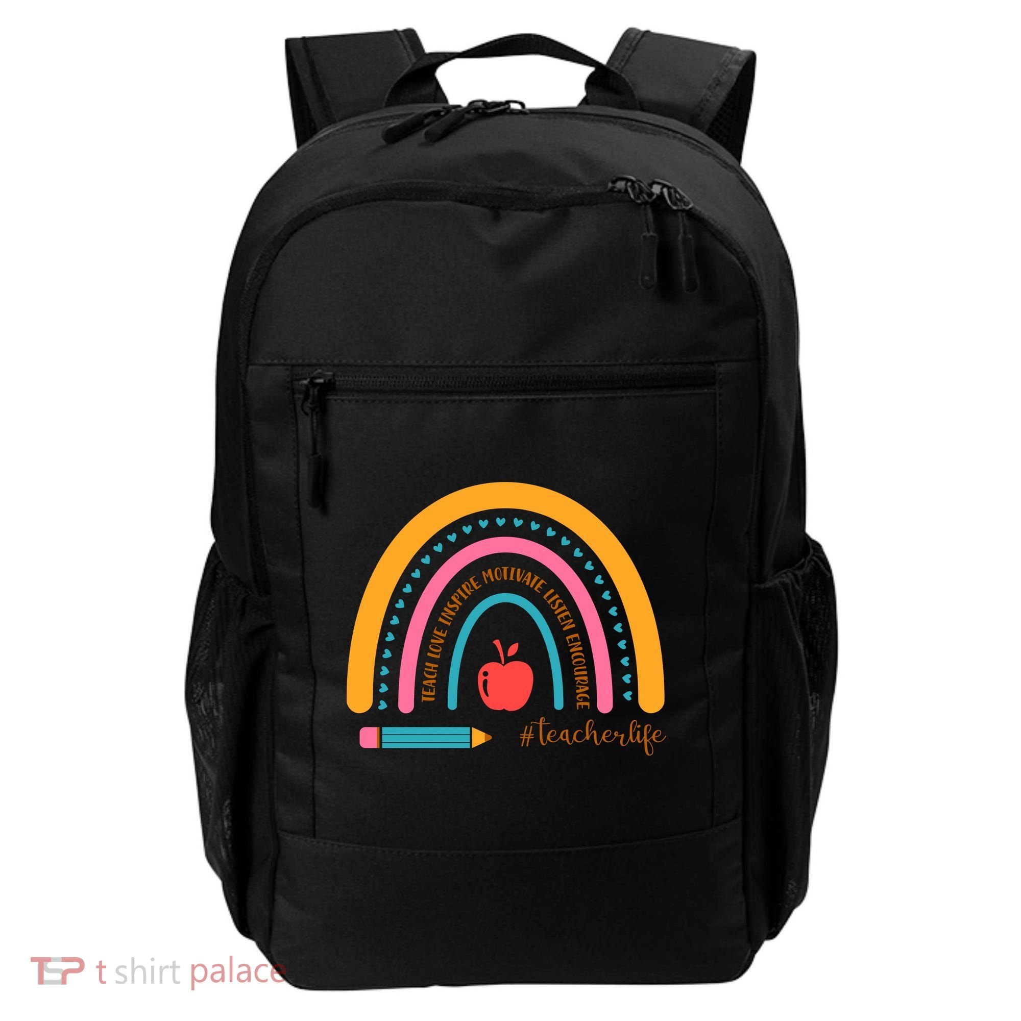 Teacher Life Inspire Rainbow Cute Gift Backpack