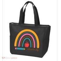 Teacher Life Inspire Rainbow Cute Gift Tote Bag thumb 3