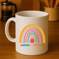 Teacher Life Inspire Rainbow Cute Gift Coffee Mug thumb 4