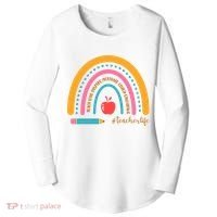 Teacher Life Inspire Rainbow Cute Gift Women's Perfect Tri Tunic Long Sleeve Shirt thumb 0