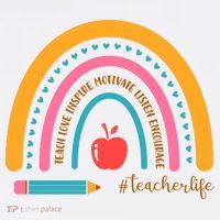Teacher Life Inspire Rainbow Cute Gift Mousepad thumb 1