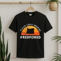 Teach Love Inspire Red For Ed Oregon Teacher T-Shirt thumb 2