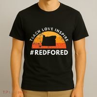 Teach Love Inspire Red For Ed Oregon Teacher T-Shirt thumb 3