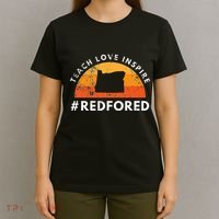 Teach Love Inspire Red For Ed Oregon Teacher T-Shirt thumb 4