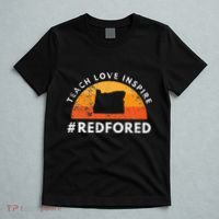 Teach Love Inspire Red For Ed Oregon Teacher T-Shirt thumb 5