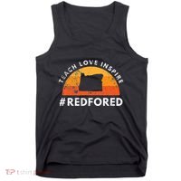 Teach Love Inspire Red For Ed Oregon Teacher Tank Top thumb 0