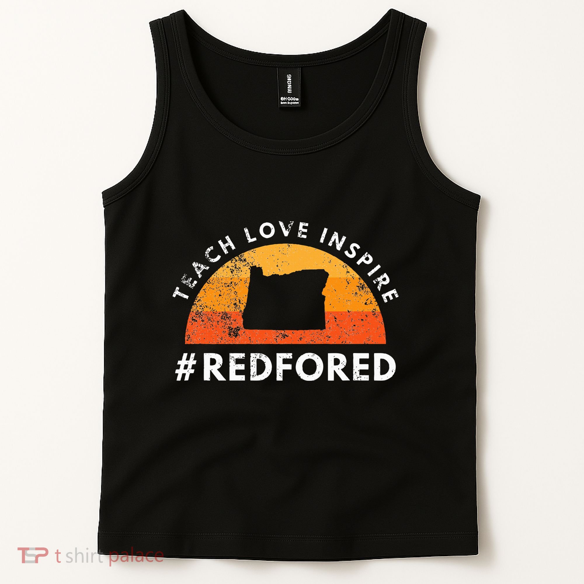 Teach Love Inspire Red For Ed Oregon Teacher Tank Top