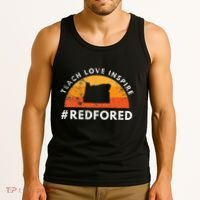 Teach Love Inspire Red For Ed Oregon Teacher Tank Top thumb 3