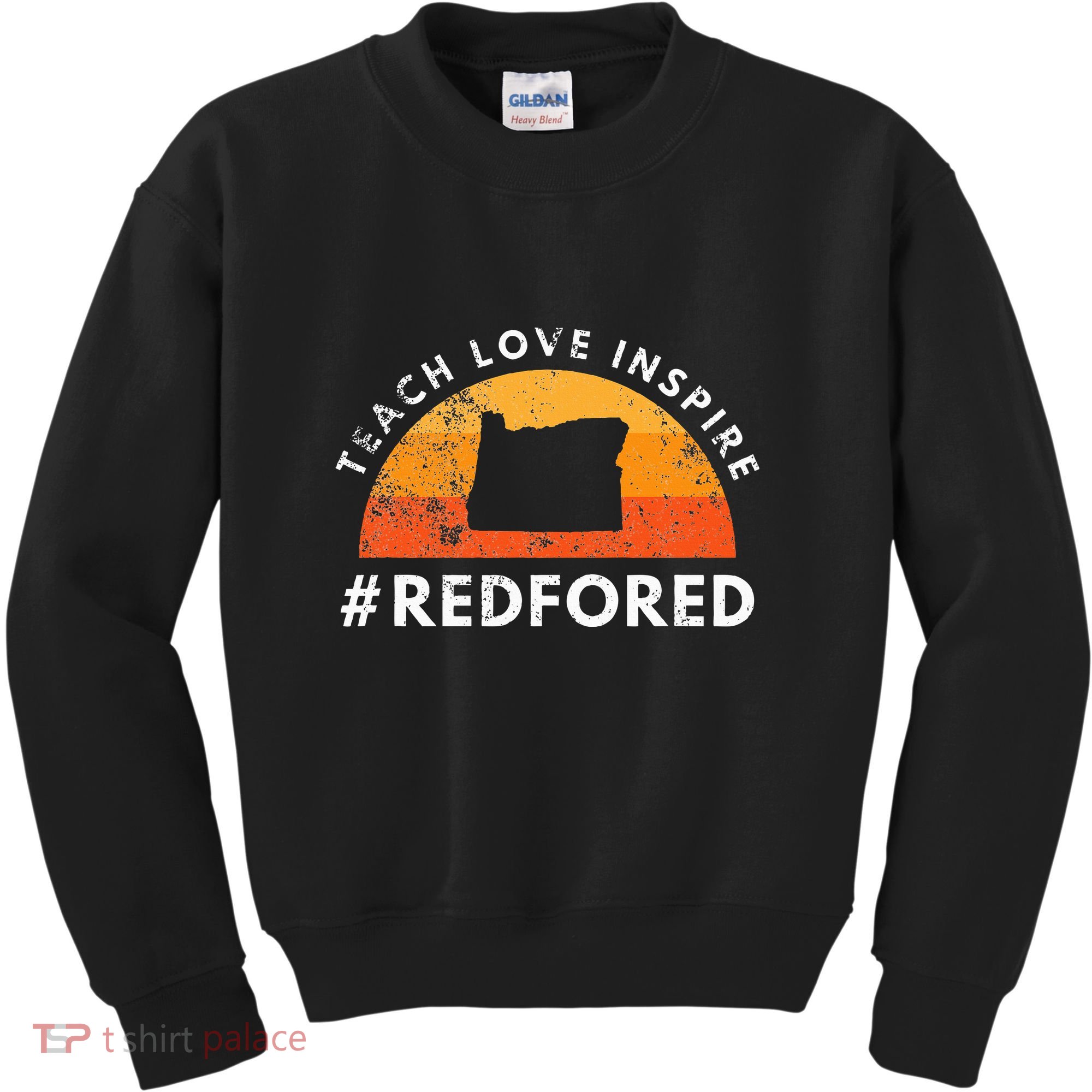 Teach Love Inspire Red For Ed Oregon Teacher Kids Sweatshirt