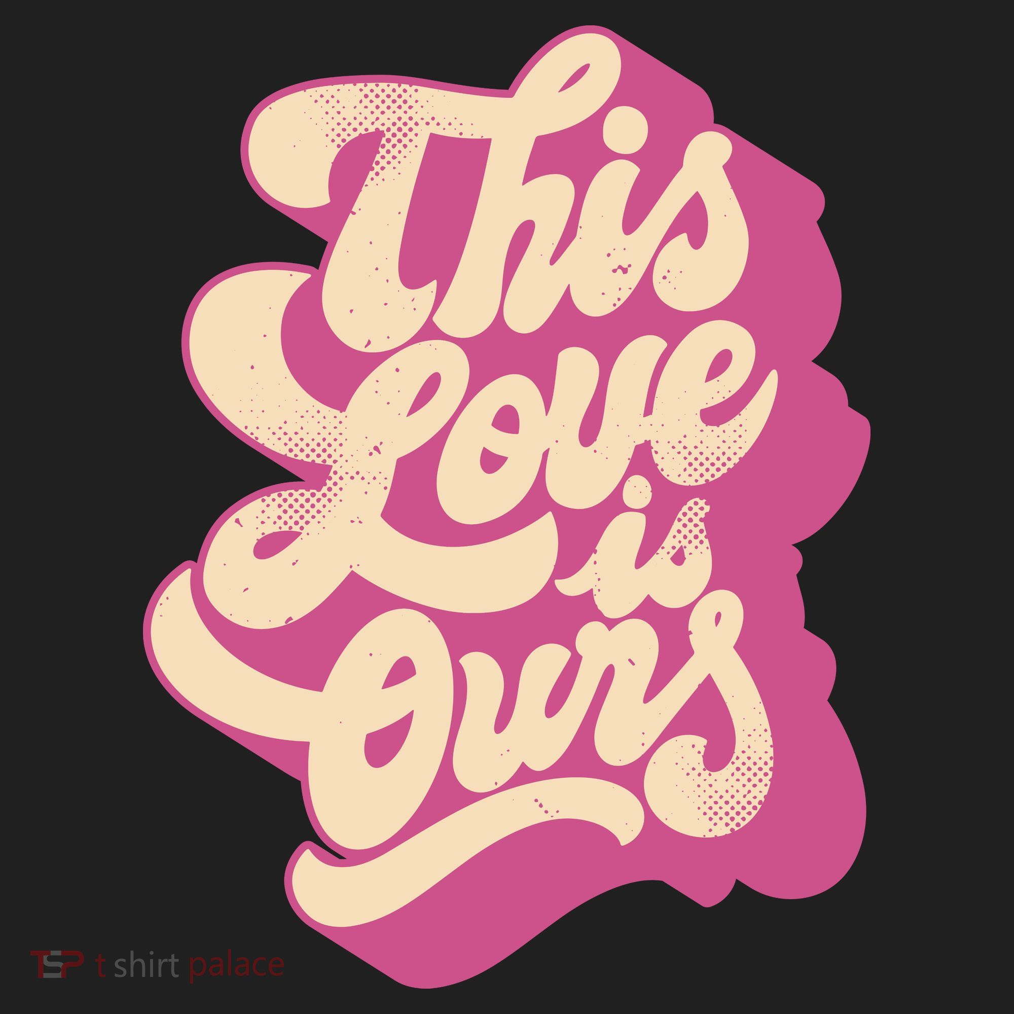 This Love Is Ours Cute Retro Valentines Day Gift Beanie