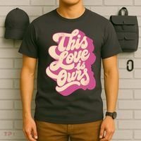 This Love Is Ours Cute Retro Valentines Day Gift T-Shirt thumb 6