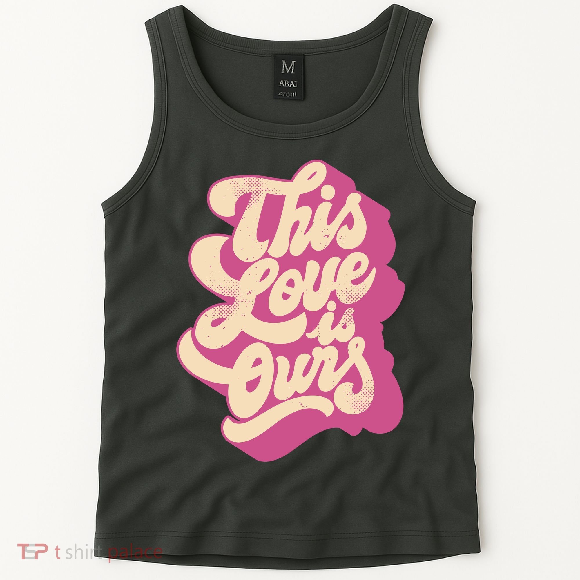 This Love Is Ours Cute Retro Valentines Day Gift Tank Top