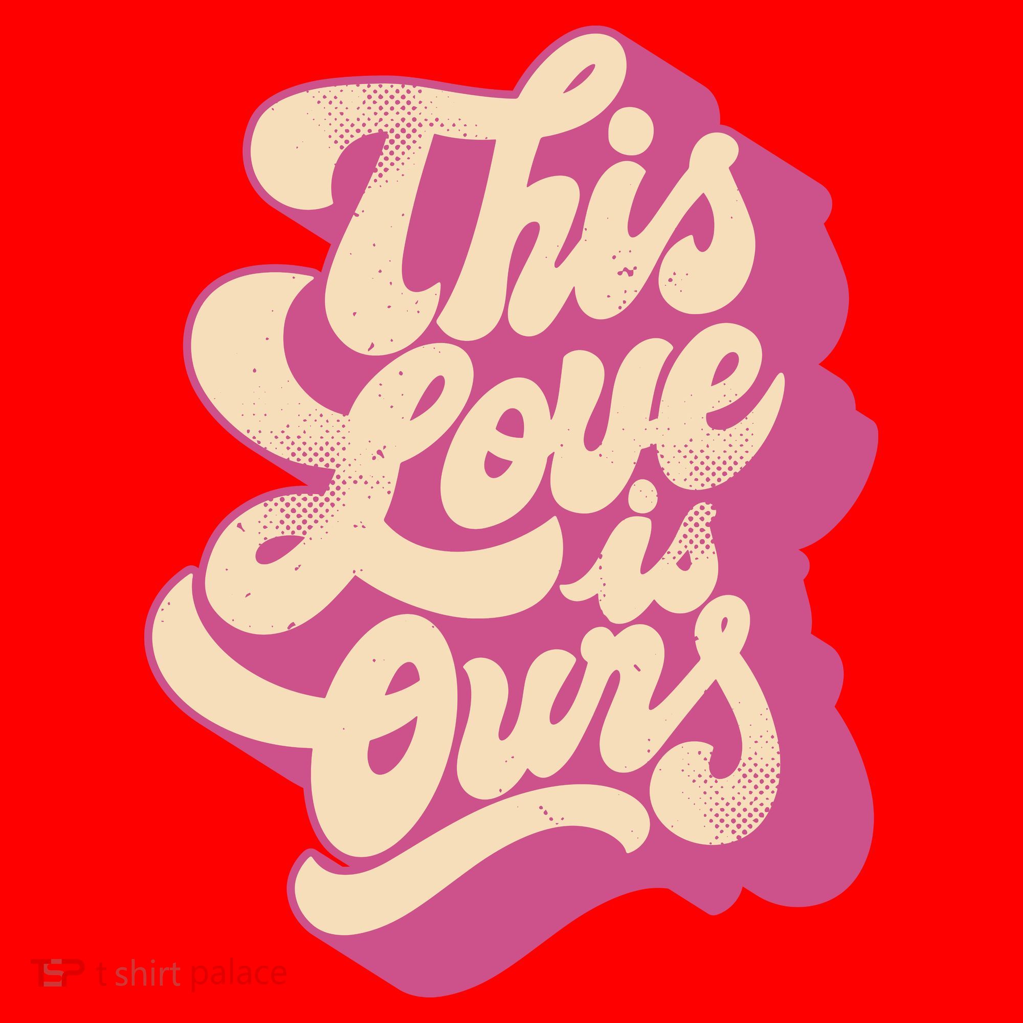 This Love Is Ours Cute Retro Valentines Day Gift Santa Hat