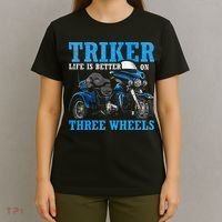 Triker Life Is Better On Three Wheels Motorcycle Trike T-Shirt thumb 4