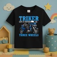 Triker Life Is Better On Three Wheels Motorcycle Trike Toddler T-Shirt thumb 3