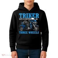 Triker Life Is Better On Three Wheels Motorcycle Trike Kids Hoodie thumb 4