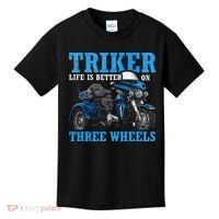 Triker Life Is Better On Three Wheels Motorcycle Trike Kids T-Shirt thumb 0