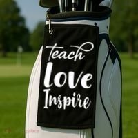 Teach Love Inspire Golf Towel thumb 2
