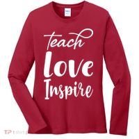 Teach Love Inspire Women's Long Sleeve Shirt thumb 0