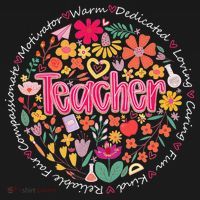 Teach Love Inspire Wildflower Teacher Funny Back To School Ornament thumb 1