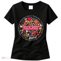 Teach Love Inspire Wildflower Teacher Funny Back To School Women's T-Shirt thumb 0