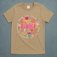 Teach Love Inspire Wildflower Teacher Funny Back To School T-Shirt thumb 5