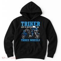 Triker Life Is Better On Three Wheels Motorcycle Trike Hoodie thumb 0