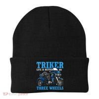 Triker Life Is Better On Three Wheels Motorcycle Trike Beanie thumb 0