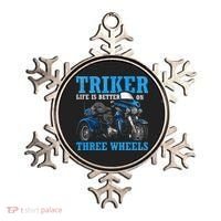 Triker Life Is Better On Three Wheels Motorcycle Trike Ornament thumb 0
