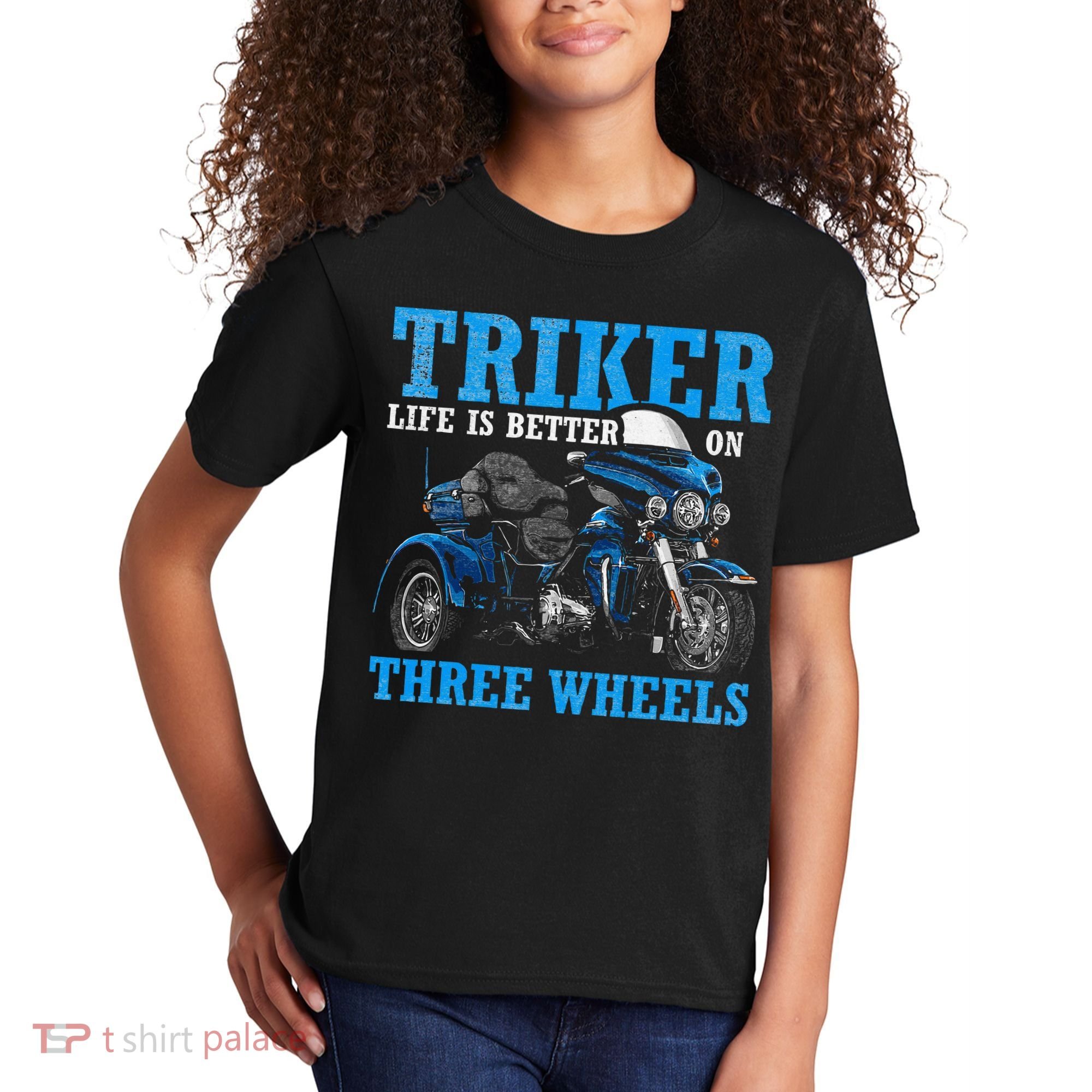 Triker Life Is Better On Three Wheels Motorcycle Trike Kids T-Shirt