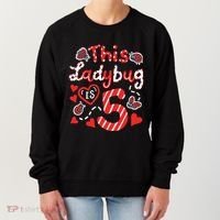 This Ladybug Is 5 Years Old 5th Birthday Girl Family Ladybug Women's Sweatshirt thumb 0