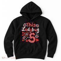This Ladybug Is 5 Years Old 5th Birthday Girl Family Ladybug Hoodie thumb 0