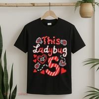 This Ladybug Is 5 Years Old 5th Birthday Girl Family Ladybug T-Shirt thumb 2