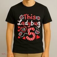 This Ladybug Is 5 Years Old 5th Birthday Girl Family Ladybug T-Shirt thumb 3
