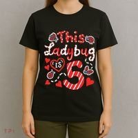 This Ladybug Is 5 Years Old 5th Birthday Girl Family Ladybug T-Shirt thumb 4