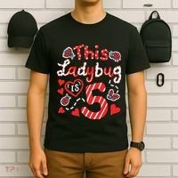 This Ladybug Is 5 Years Old 5th Birthday Girl Family Ladybug T-Shirt thumb 6