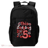 This Ladybug Is 5 Years Old 5th Birthday Girl Family Ladybug Backpack thumb 0