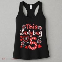 This Ladybug Is 5 Years Old 5th Birthday Girl Family Ladybug Women's Tank Top thumb 3