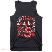 This Ladybug Is 5 Years Old 5th Birthday Girl Family Ladybug Tank Top thumb 0