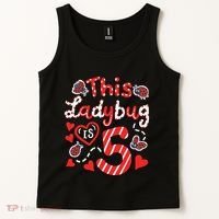 This Ladybug Is 5 Years Old 5th Birthday Girl Family Ladybug Tank Top thumb 2