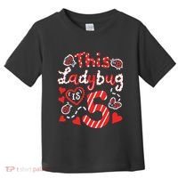 This Ladybug Is 5 Years Old 5th Birthday Girl Family Ladybug Toddler T-Shirt thumb 0