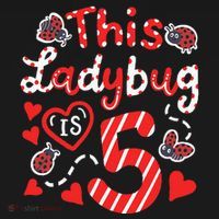 This Ladybug Is 5 Years Old 5th Birthday Girl Family Ladybug Visor thumb 3