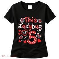 This Ladybug Is 5 Years Old 5th Birthday Girl Family Ladybug Women's T-Shirt thumb 0