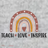 Teach Love Inspire Fall Autumn Rainbow Kids Hoodie thumb 2