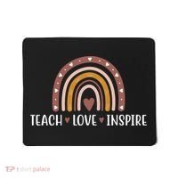Teach Love Inspire Fall Autumn Rainbow Mousepad thumb 0