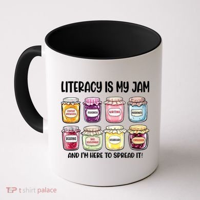 Teaching Literacy Is My Jam Gift For Teachers Coffee Mug