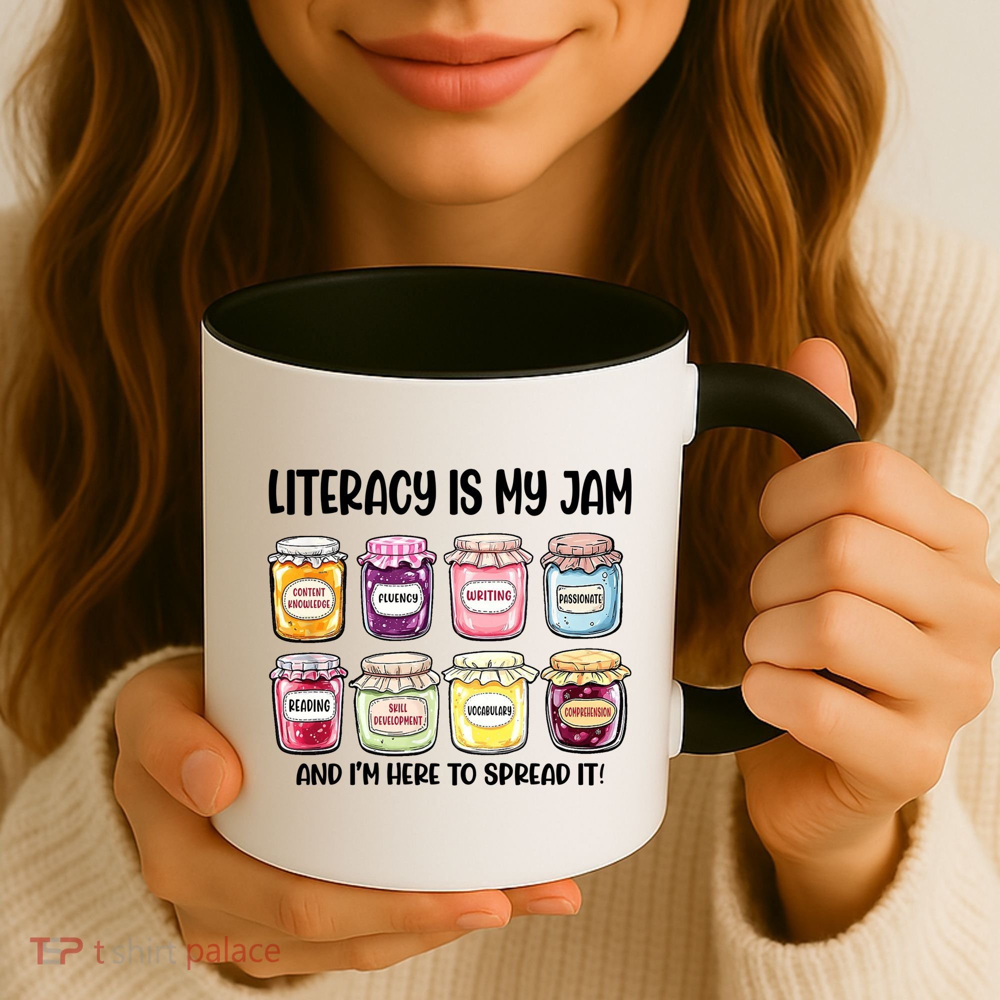 Teaching Literacy Is My Jam Gift For Teachers Coffee Mug
