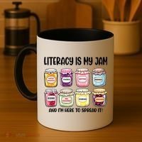 Teaching Literacy Is My Jam Gift For Teachers Coffee Mug thumb 4