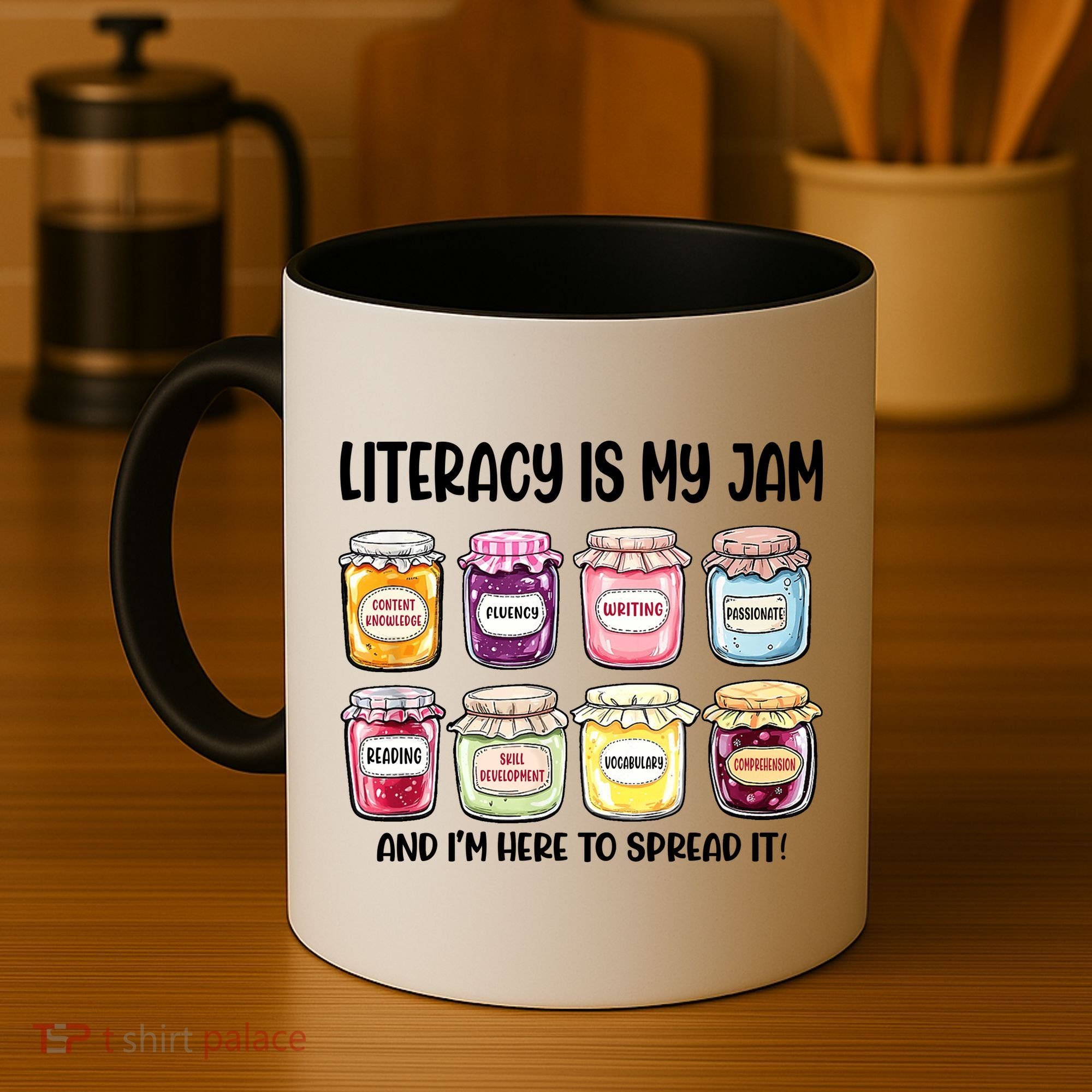 Teaching Literacy Is My Jam Gift For Teachers Coffee Mug
